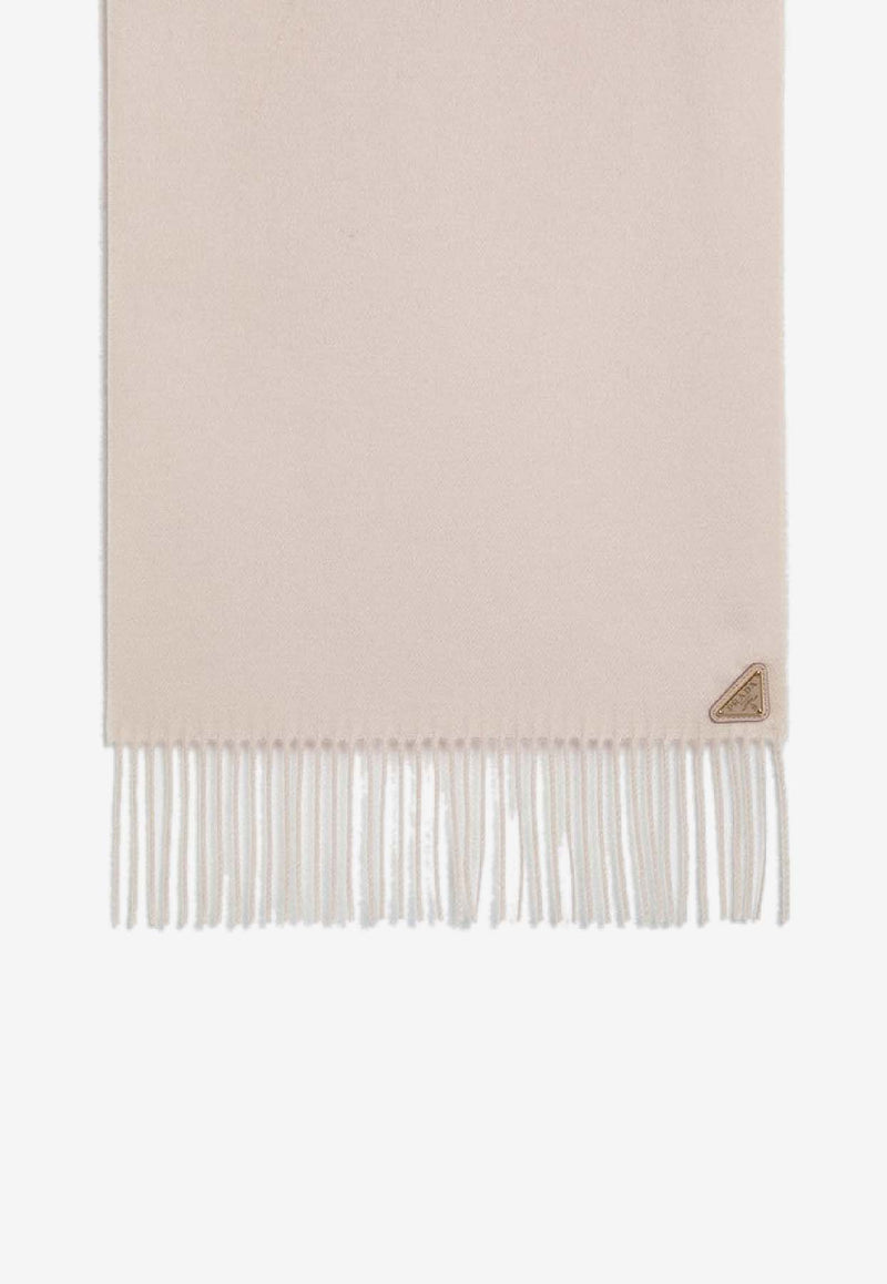 Prada Cashmere-Blend Fringed Scarf 1FS0652COP/R_PRADA-F0ORK