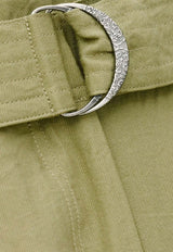 ba&sh Dola Belted Flowy Pants Khaki 1H25DOLA_KHAKI