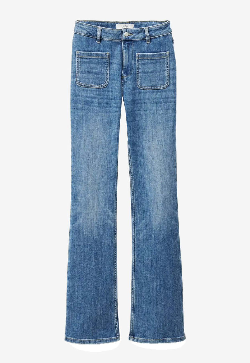 ba&sh Ross Mid-Rise Flared Jeans Denim 1H25ROSS_DENIM