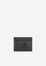 Etro Logo Embossed Leather Cardholder 1H769-2201 0001 Black