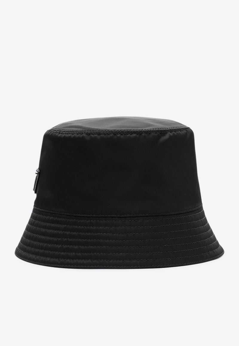 Prada Triangle Logo Bucket Hat Black 1HC1372DMI/R_PRADA-F0002