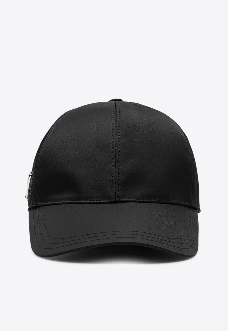 Prada Triangle Logo Baseball Cap Black 1HC2742DMI/R_PRADA-F0002