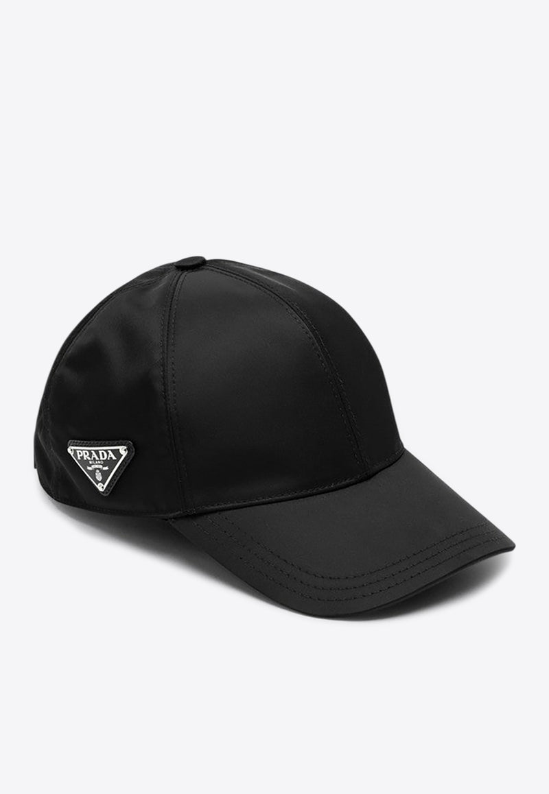 Prada Triangle Logo Baseball Cap Black 1HC2742DMI/R_PRADA-F0002