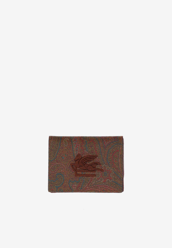 Etro Paisley Jacquard Bi-Fold Wallet Brown 1I003_7567_0600