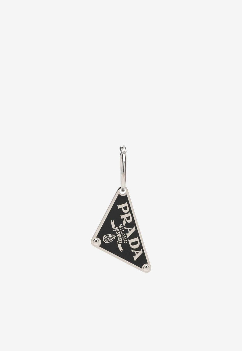 Prada Symbole Pendant Single Earring Black 1JO7192DSP/J_PRADA-F0002