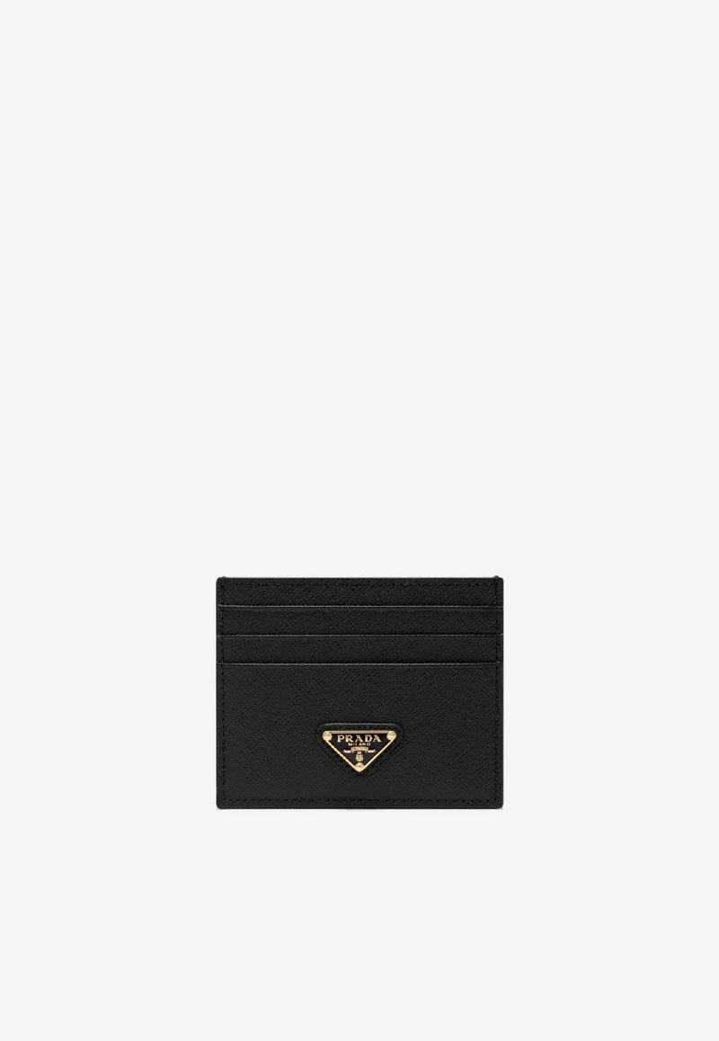 Prada Logo-Plaque Leather Cardholder 1MC025QHH/S_PRADA-F0002