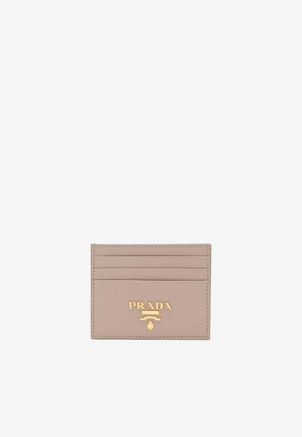 Prada Logo-Plaque Leather Cardholder 1MC025QWA/S_PRADA-F0236