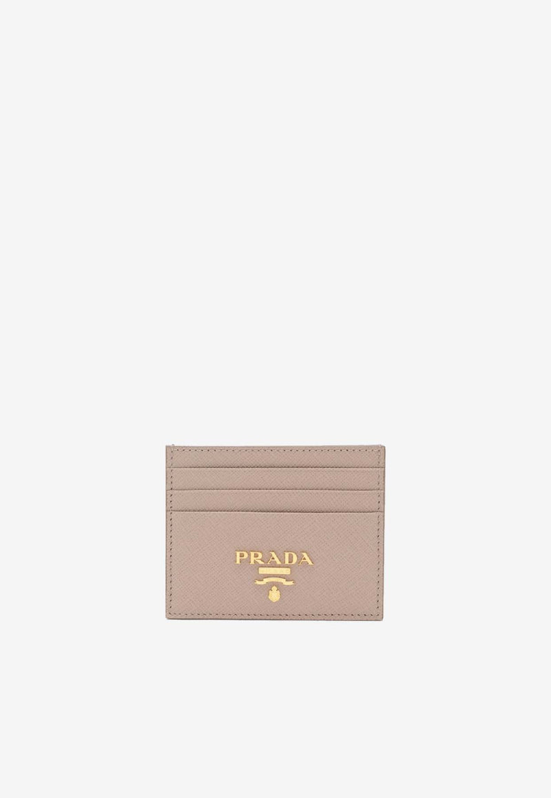Prada Logo-Plaque Leather Cardholder 1MC025QWA/S_PRADA-F0236