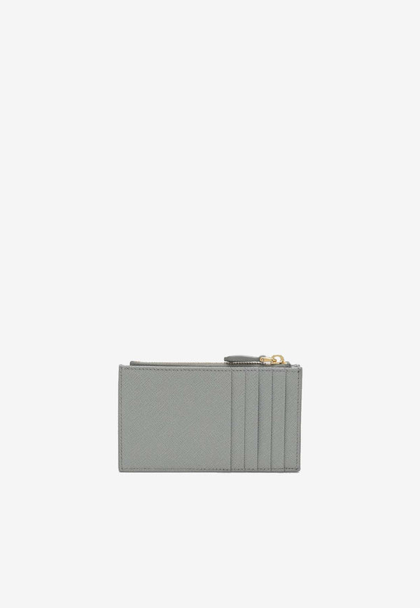 Prada Saffiano Leather Zip Cardholder  1MC086QHH/R_PRADA-F0424