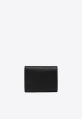 Prada Small Saffiano Leather Triangle Logo Wallet Black 1MH044QHH/Q_PRADA-F0002