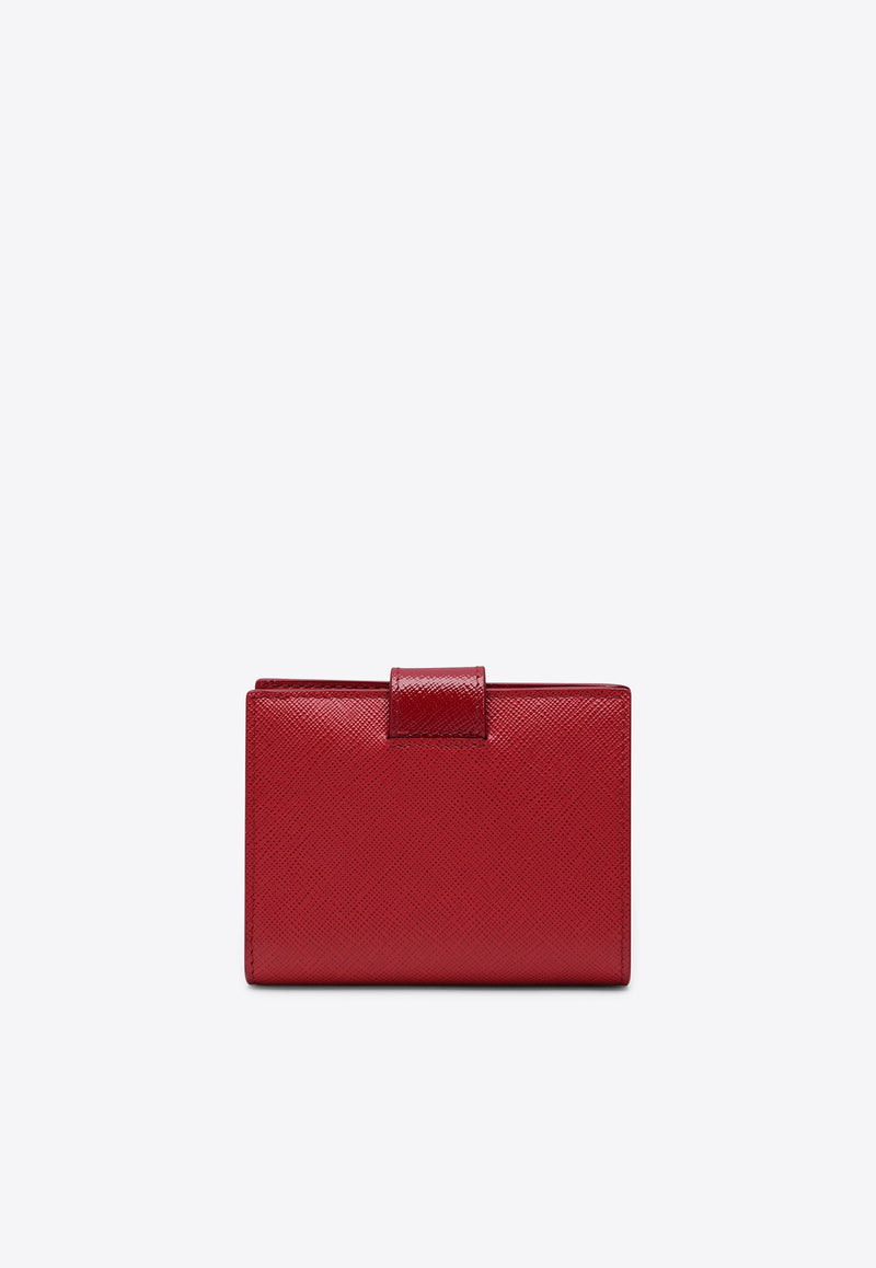 Prada Small Saffiano Leather Bi-Fold Wallet Red 1MV2042C7X/Q_PRADA-F068Z