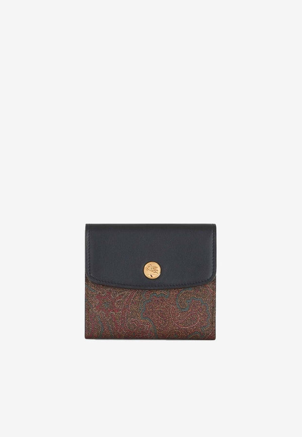 Etro Paisley Tri-Fold Wallet 1N925-8502 0001 Multicolor
