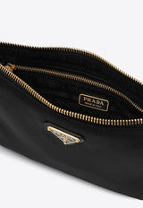 Prada Triangle Logo Pouch Bag Black 1NE5452C05/P_PRADA-F0002