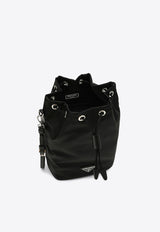 Prada Re-Nylon Drawstring Bucket Bag Black 1NS369R067/P_PRADA-F0002