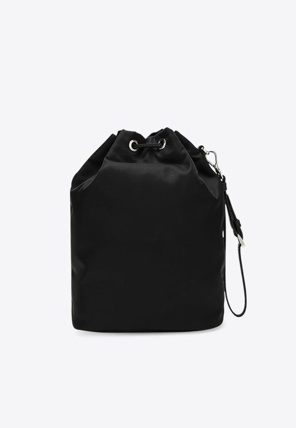 Prada Triangle Logo Re-Nylon Bucket Bag Black 1NS369R067/R_PRADA-F0002