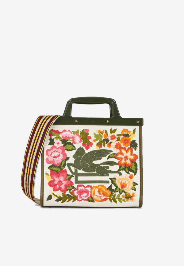 Etro Small Love Trotter Floral Tote Bag Multicolor 1P023-7119 8000