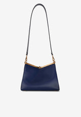 Etro Medium Vela Leather Shoulder Bag Blue 1P025-2192 0201