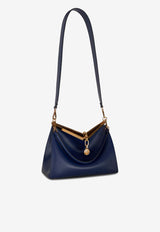 Etro Medium Vela Leather Shoulder Bag Blue 1P025-2192 0201