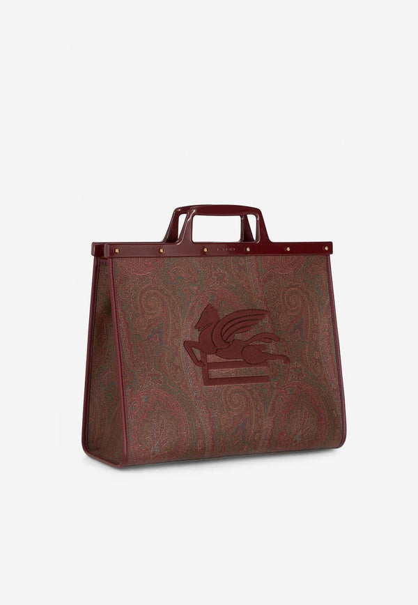 Etro Medium Paisley Love Trotter Top Handle Bag 1P038-7567 0600 Multicolor
