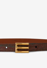 Etro Paisley Logo Buckle Belt 1P062-8504 0600 Multicolor