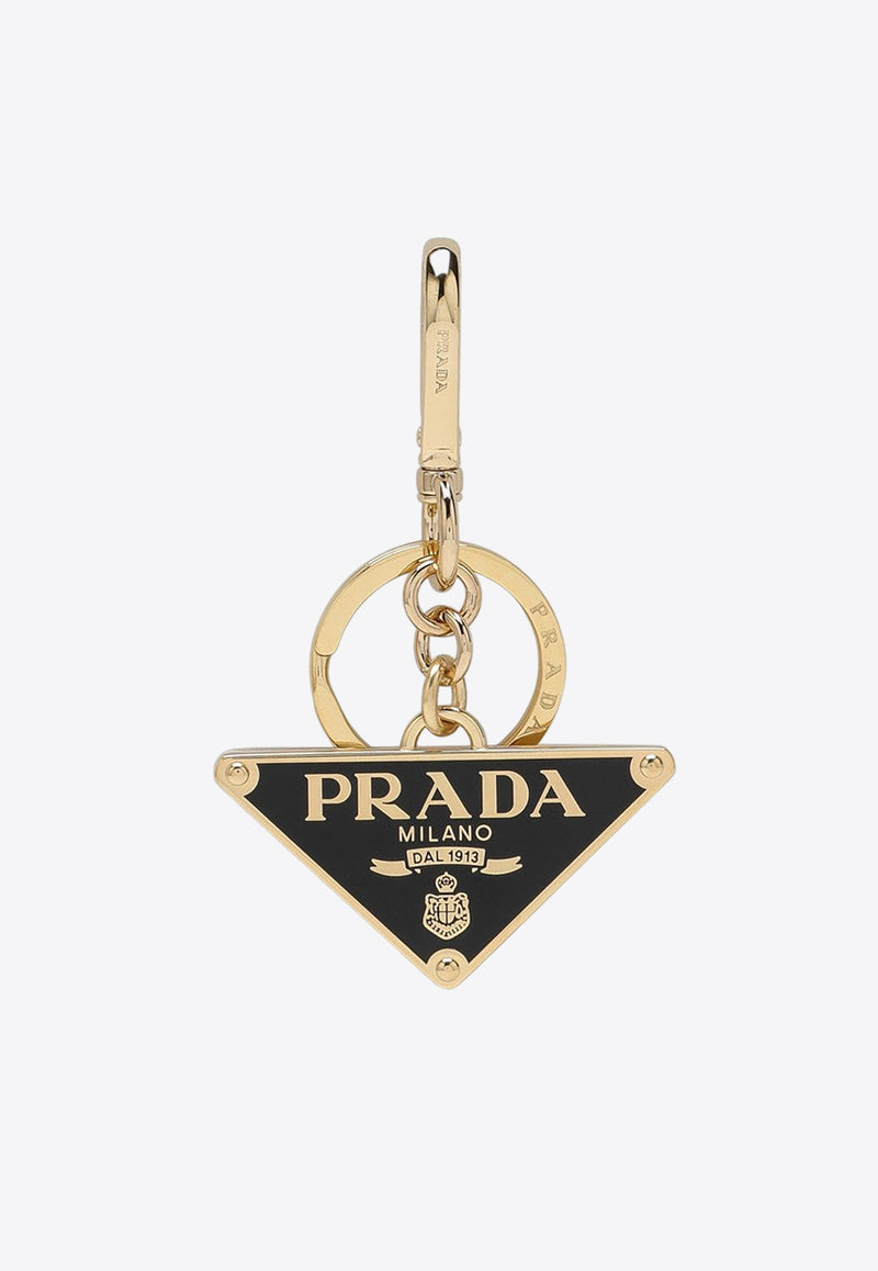 Prada Triangle Logo Metal Keyring Gold 1PS05766A/P_PRADA-F019F