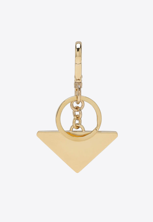 Prada Triangle Logo Metal Keyring Gold 1PS05766A/P_PRADA-F019F