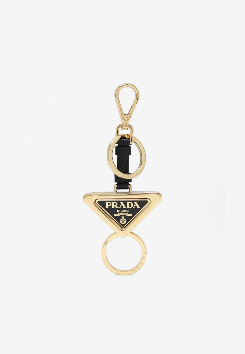 Prada Dividable Leather and Metal Key-Ring Gold 1PS05966A/P_PRADA-F019F