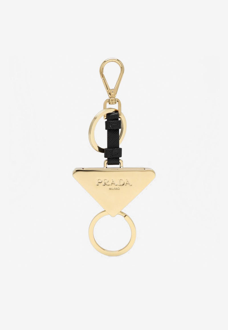 Prada Dividable Leather and Metal Key-Ring Gold 1PS05966A/P_PRADA-F019F