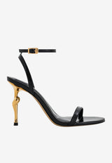 JW PEI Alivia 95 Metal Heel Leather Sandals Black 1SDS27-1_BLACK