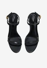 JW PEI Alivia 95 Metal Heel Leather Sandals Black 1SDS27-1_BLACK
