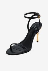 JW PEI Alivia 95 Metal Heel Leather Sandals Black 1SDS27-1_BLACK