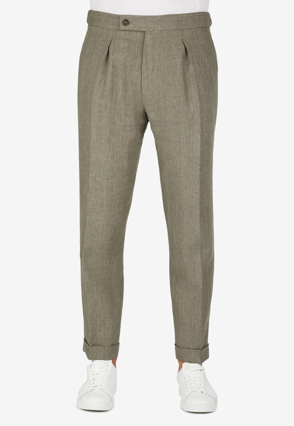 Slowear Tapered-Leg Pants Green 1T0083_GREEN