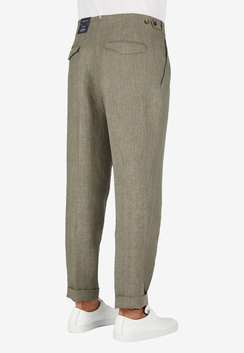 Slowear Tapered-Leg Pants Green 1T0083_GREEN