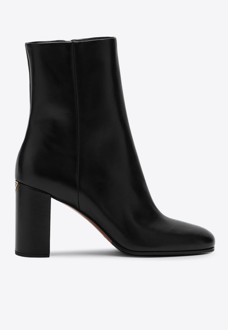 Prada 85 Leather Mid-Calf Boots Black 1T631N085070/Q_PRADA-F0002