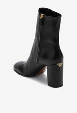 Prada 85 Leather Mid-Calf Boots Black 1T631N085070/P_PRADA-F0002