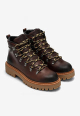 Prada Leather Lace-Up Trekking Boots Brown 1T735NG045070/P_PRADA-F0192