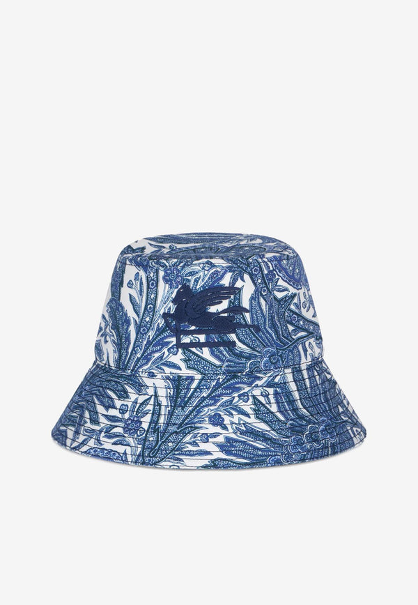 Etro Paisley Print Bucket Hat 1T935-5794 0200 Blue