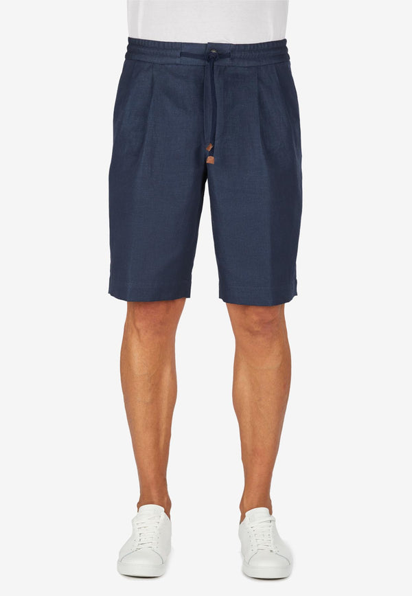 Slowear Drawstring Bermuda Shorts Blue 1TA104_BLUE