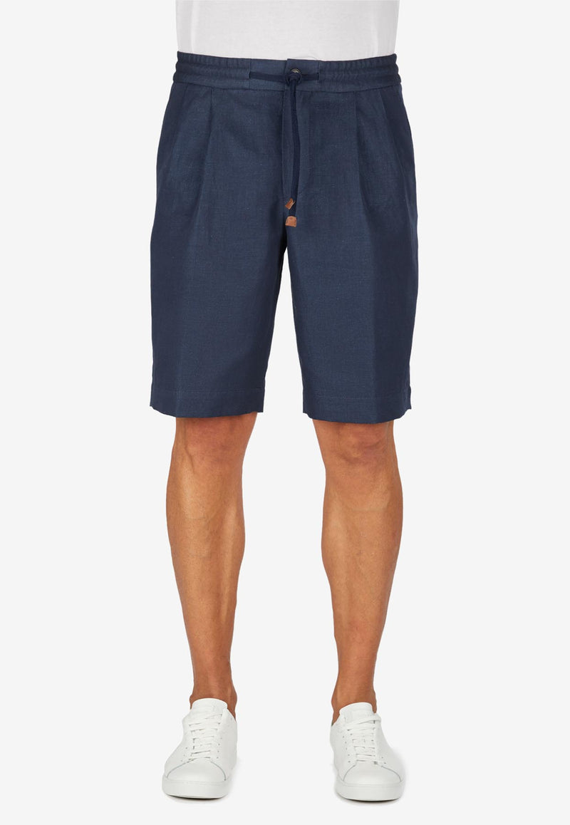 Slowear Drawstring Bermuda Shorts Blue 1TA104_BLUE