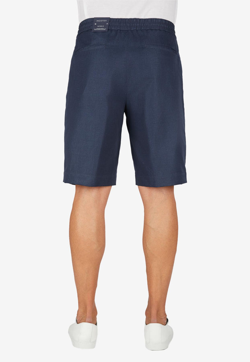 Slowear Drawstring Bermuda Shorts Blue 1TA104_BLUE