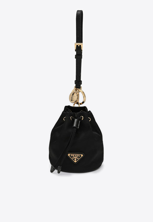 Prada Mini Re-Edition 1978 Re-Nylon Bucket Bag Black 1TT2022DMK/P_PRADA-F0632