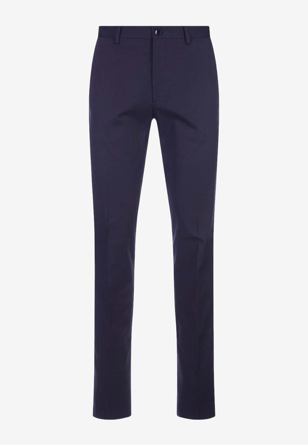 Etro Straight-Leg Tailored Pants Blue 1W715-0028 0200