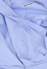 Alexander Wang Asymmetrical Wrap Shirt Blue 1WC3231837_000_450