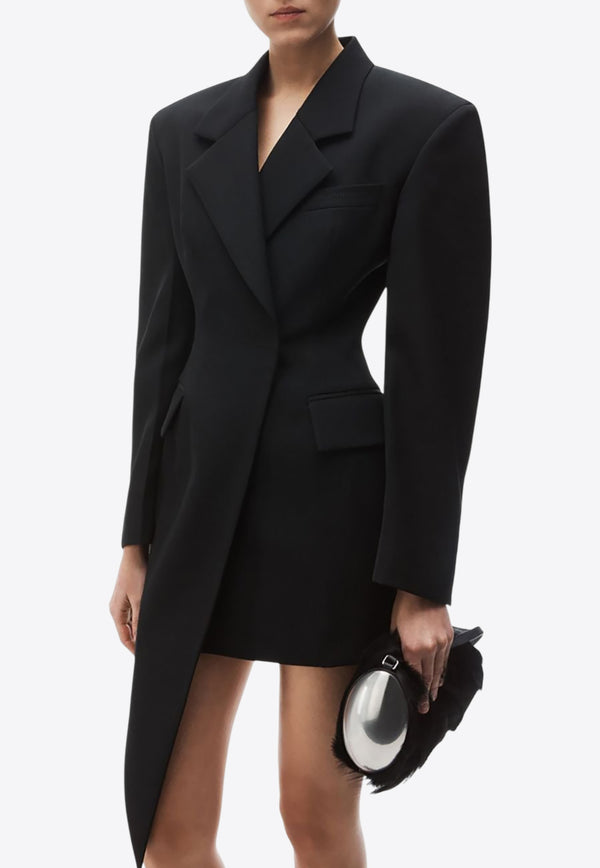 Alexander Wang Asymmetrical Mini Blazer Dress Black 1WC4246697BLACK