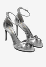 Prada 95 Metallic Leather Sandals Silver 1X288O0953A9S/S_PRADA-F0135