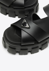 Prada Monolith Platform Sandals Black 1X382N0553LKK/O_PRADA-F0002