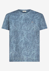 Etro Paisley Pattern T-shirt 1Y020-9609 0250 Blue
