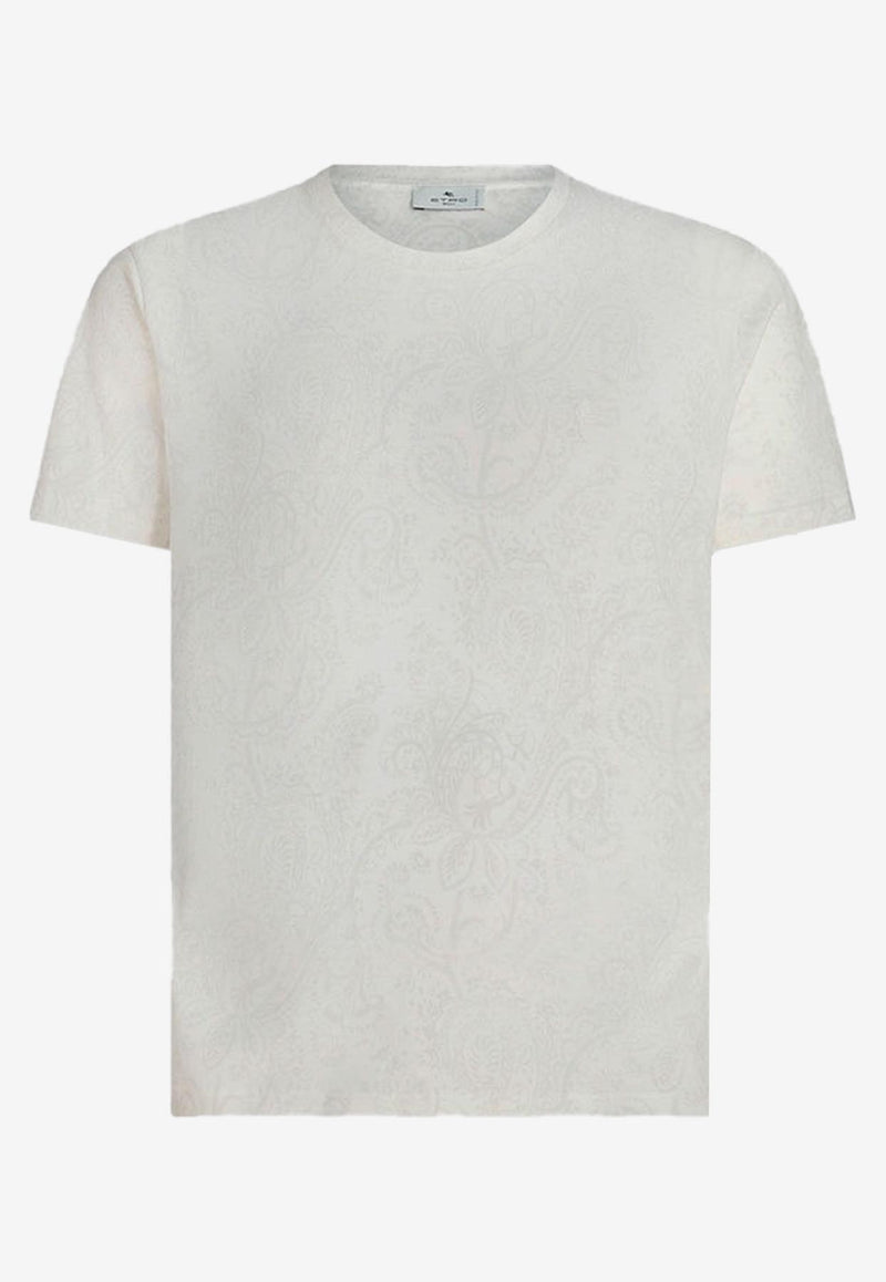 Etro Paisley Pattern T-shirt 1Y020-9609 0990 White