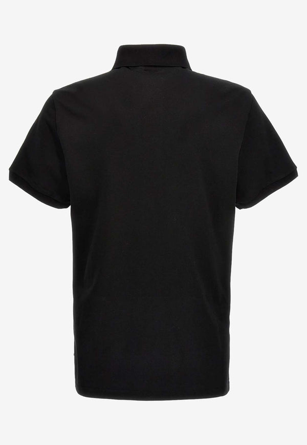 Etro Logo Embroidered Polo T-shirt Black 1Y142-9292 0001