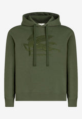 Etro Logo Embroidered Hoodie 1Y526-9291 0500 Green